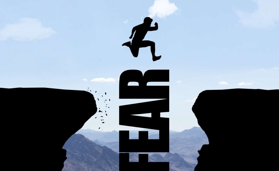 A Person Overcoming Fear